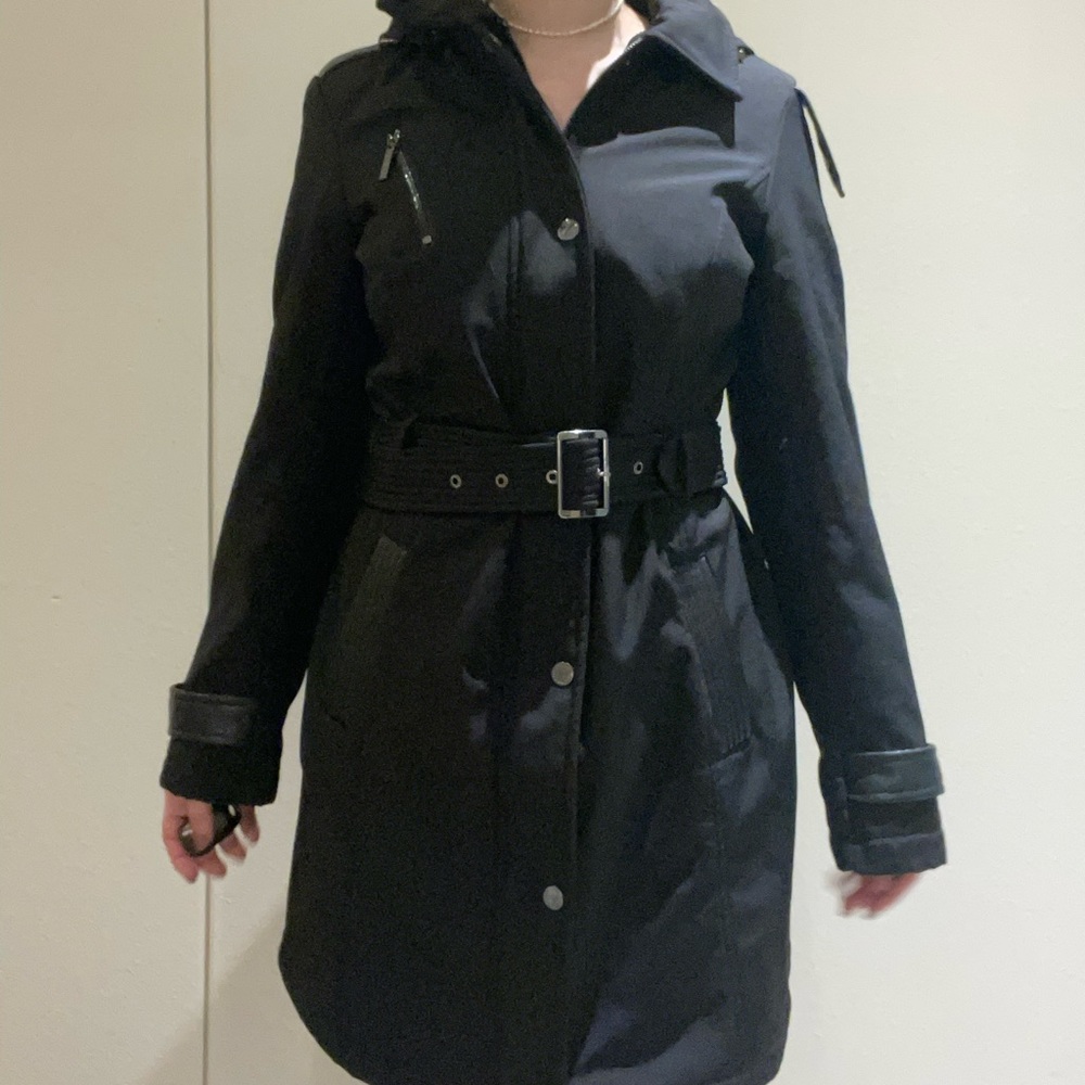 Michael Kors Black Small Trench Coat